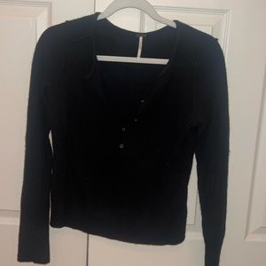 Free people black sweater